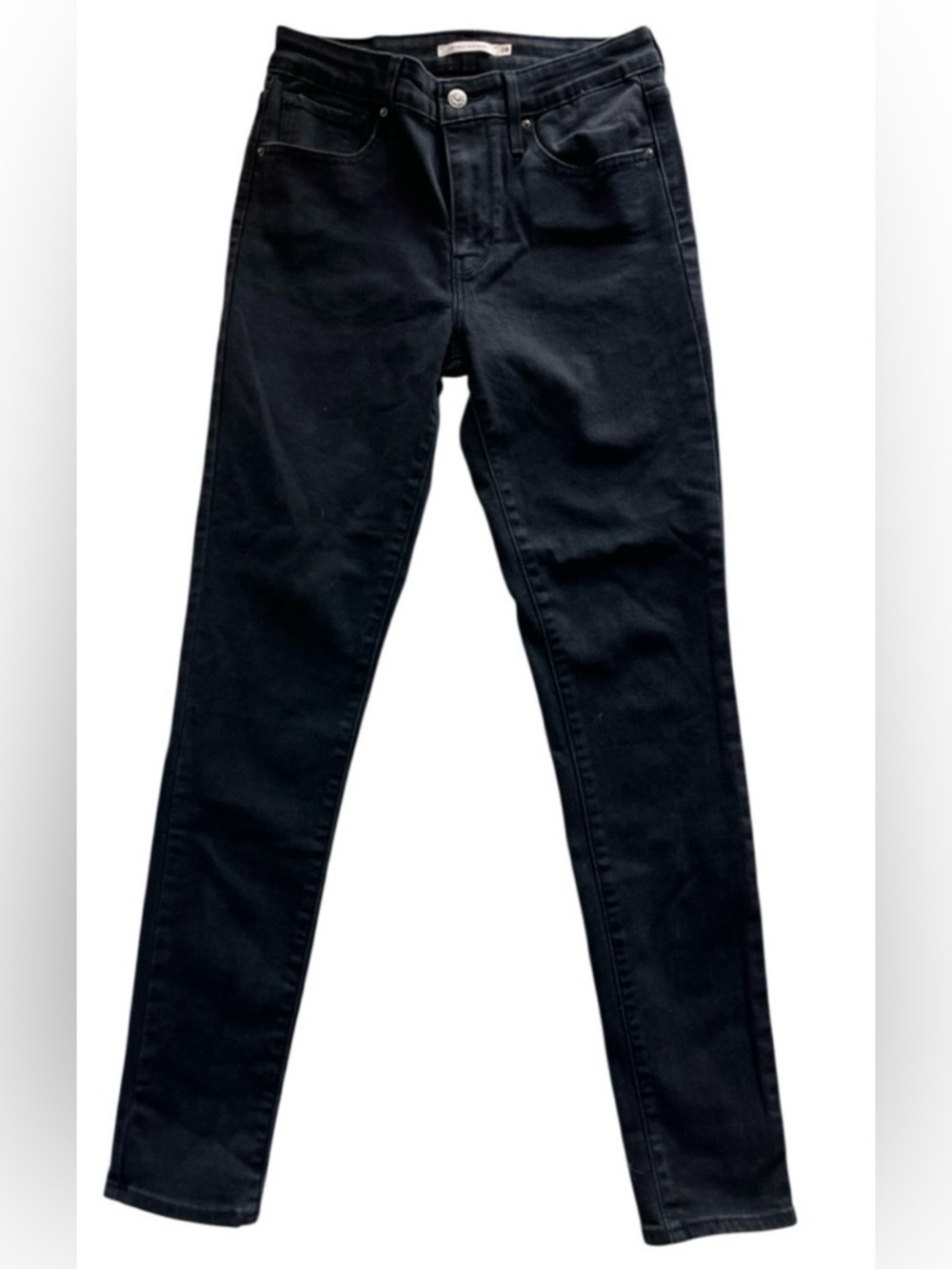 Levi’s 721 High Rise Skinny Jeans Black Stretch Denim Women’s Size 28